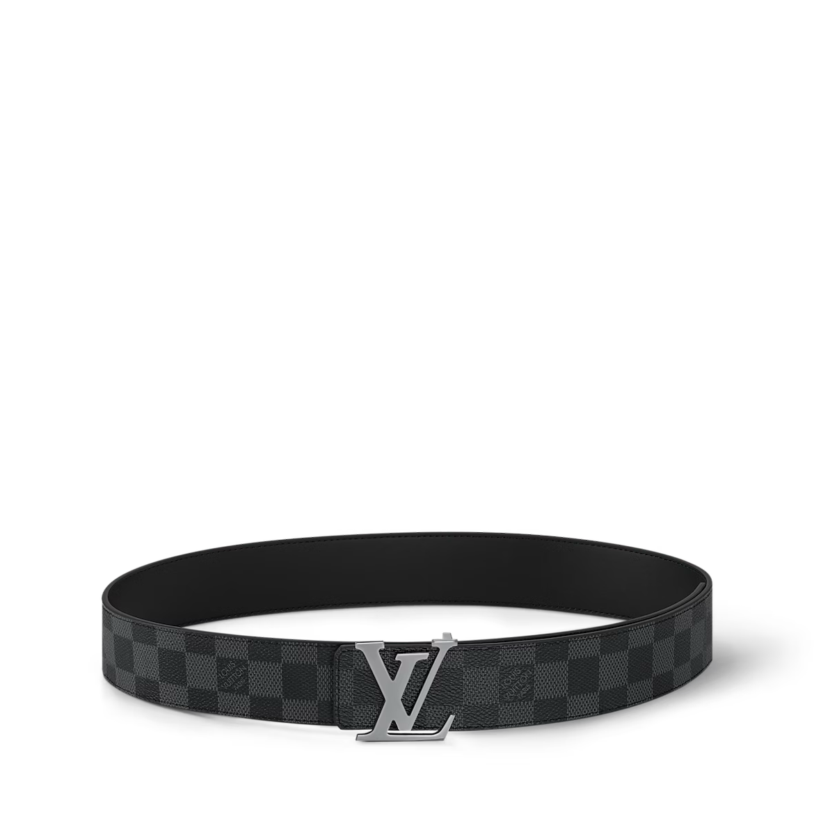 LV Optic Damier Graphite 40mm Reversible Belt